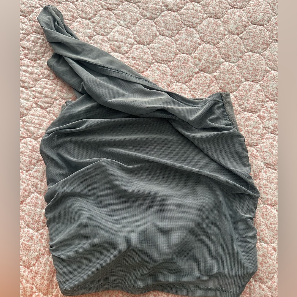 One sided ZARA sheer top